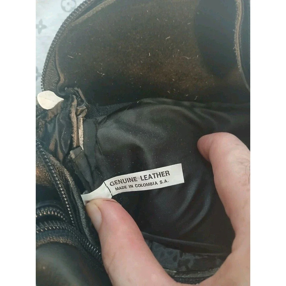 Black Genuine Leather CCW Fanny/Hip Pack